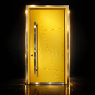 Yellow Entrance Door-square